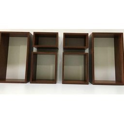 Nicho 6 Peças Imbuia Marrom Para Decoração Mdf 15mm - 8