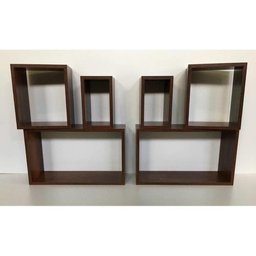Nicho 6 Peças Imbuia Marrom Para Decoração Mdf 15mm - 2