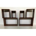 Ver imagem 2 de Nicho 6 Peças Imbuia Marrom Para Decoração Mdf 15mm
