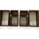 Ver imagem 3 de Nicho 6 Peças Imbuia Marrom Para Decoração Mdf 15mm