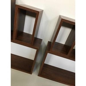 Nicho 6 Peças Imbuia Marrom Para Decoração Mdf 15mm