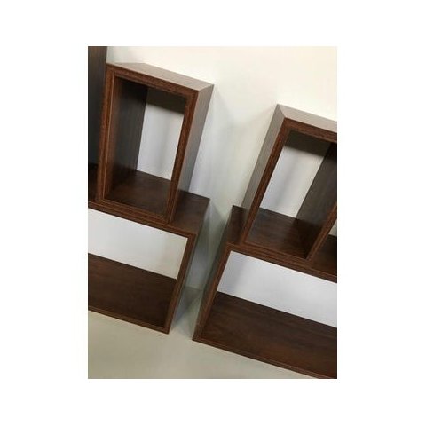 Nicho 6 Peças Imbuia Marrom Para Decoração Mdf 15mm