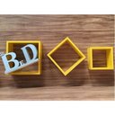 Ver imagem 4 de Nicho 3 Peças Amarelo Gema Mdf Laca 15mm Para Decoração