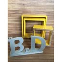 Ver imagem 1 de Nicho 3 Peças Amarelo Gema Mdf Laca 15mm Para Decoração