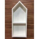 Ver imagem 3 de Nicho Casinha Com Divisória E Fundo 28x60x10cm Mdf 15mm Bran