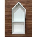 Ver imagem 4 de Nicho Casinha Com Divisória E Fundo 28x60x10cm Mdf 15mm Bran