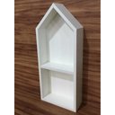 Ver imagem 6 de Nicho Casinha Com Divisória E Fundo 28x60x10cm Mdf 15mm Bran