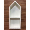 Ver imagem 7 de Nicho Casinha Com Divisória E Fundo 28x60x10cm Mdf 15mm Bran