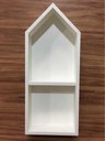 Ver imagem 7 de Nicho Casinha Com Divisória E Fundo 28x60x10cm Mdf 15mm Bran