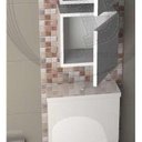 Ver imagem 5 de Nicho Armário Para Banheiro 1 Unidade 30x30x20 Com Fundo