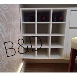Adega Para Vinho Nicho Para 12 Garrafas Mdf 15mm 46x35x30cm - 8