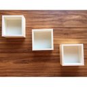 Ver imagem 4 de Kit Trio De Nichos 20x20x10cm Com Fundo Mdf Brancotx 15mm