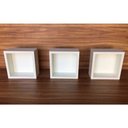 Ver imagem 5 de Kit Trio De Nichos 20x20x10cm Com Fundo Mdf Brancotx 15mm