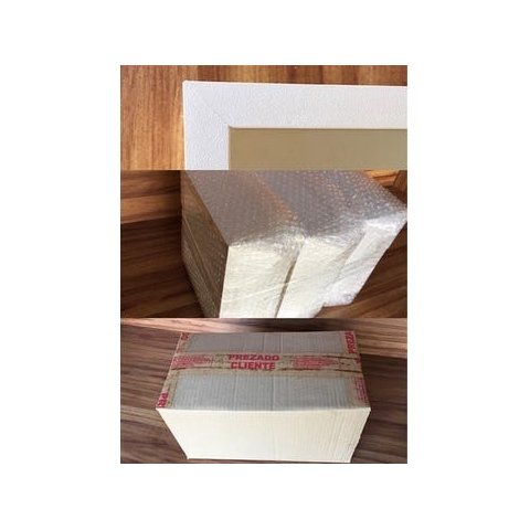 Kit Trio De Nichos 20x20x10cm Com Fundo Mdf Brancotx 15mm