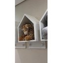 Ver imagem 1 de Nicho Casinha Porta Fraldas Com Botão 30x35x15cm 3 Unidades