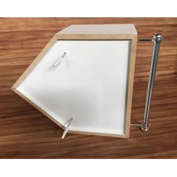 2 Nichos Casinha Porta Fraldas Com Varão 40x45x20cm Branco - 8
