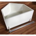 Ver imagem 3 de 2 Nichos Casinha Porta Fraldas Com Varão 40x45x20cm Branco