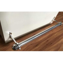 2 Nichos Casinha Porta Fraldas Com Varão 40x45x20cm Branco - 9