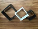 Ver imagem 4 de Trio De Nichos Integrados Branco E Preto Mdf 15mm