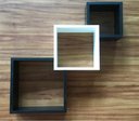 Ver imagem 6 de Trio De Nichos Integrados Branco E Preto Mdf 15mm
