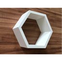 Ver imagem 2 de Nicho Colmeia Hexagonal 20x20x10cm Branco Para Decoração Mdf