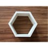 Nicho Colmeia Hexagonal 20x20x10cm Branco Para Decoração Mdf - 3