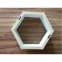 Ver imagem 5 de Nicho Colmeia Hexagonal 20x20x10cm Branco Para Decoração Mdf