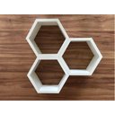 Ver mais imagens de Nicho Colmeia Hexagonal 20x20x10cm Branco Para Decoração Mdf