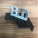 Ver imagem 2 de Kit Com 3 Nichos Prateleira Em L De Canto Preto Mdf 15mm