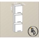 Ver imagem 5 de Trio Armário Nicho Para Banheiro 30x30x20cm Mdf 15mm Pretotx