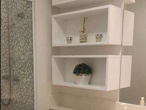 Kit Com 2 Nichos Para Banheiro 60x30x15cm Decoração Lavabo - 2