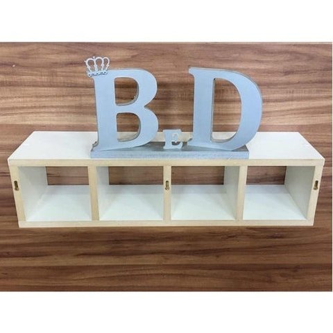 Nicho Organizador Com Divisória 60x18x15 Mdf 15mm