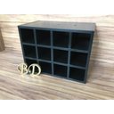 Ver imagem 6 de Adega Para Vinho Nicho Para 12 Garrafas Mdf 15mm 46x35x30cm Preto