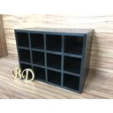 Ver imagem 1 de Adega Para Vinho Nicho Para 12 Garrafas Mdf 15mm 46x35x30cm Preto