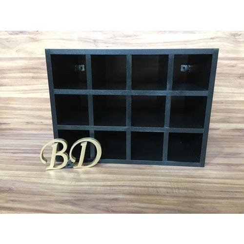 Adega Para Vinho Nicho Para 12 Garrafas Mdf 15mm 46x35x30cm Preto - 4