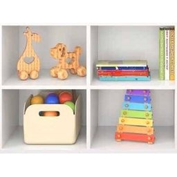 Nicho Organizador De Chão 4 Vãos Quarto Sala Decoração - 13