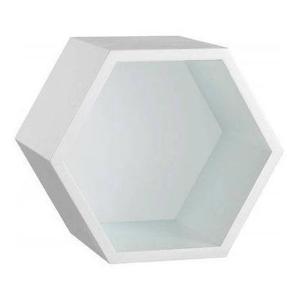 Nicho Colmeia Hexagonal 6 Unidades Branco Com Fundo