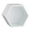 Ver imagem 1 de Nicho Colmeia Hexagonal 6 Unidades Branco Com Fundo