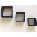 Ver imagem 3 de Kit Trio De Nichos Mdf Azul Marinho E Vermelho Quadrinhos