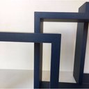 Ver imagem 4 de Kit Trio De Nichos Mdf Azul Marinho E Vermelho Quadrinhos