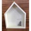 Ver imagem 2 de Nicho Em Formato De Casinha Com Fundo 1 Unidade Mdf Brancotx