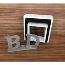 Ver imagem 2 de Kit Trio de Nichos Branco e Preto MDF 15Mm Quadrinhos para Decoração