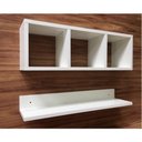 Ver imagem 2 de Nicho Para Quartos Com Prateleira 60x20x15cm Mdf 15mm
