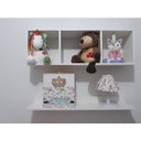 Ver imagem 1 de Nicho Com Prateleira Para Quarto De Bebê 60x20x15cm Mdf 15mm