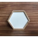 Ver imagem 2 de Nicho Colmeia Hexagonal Com Fundo 3 Unidades Quarto Infantil