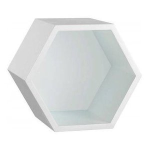 Nicho Hexagonal 3 Unidades Colmeia Mdf 15mm Com Fundo