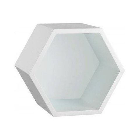 Nicho Hexagonal 3 Unidades Colmeia Mdf 15mm Com Fundo