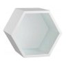 Nicho Hexagonal 3 Unidades Colmeia Mdf 15mm Com Fundo - 1