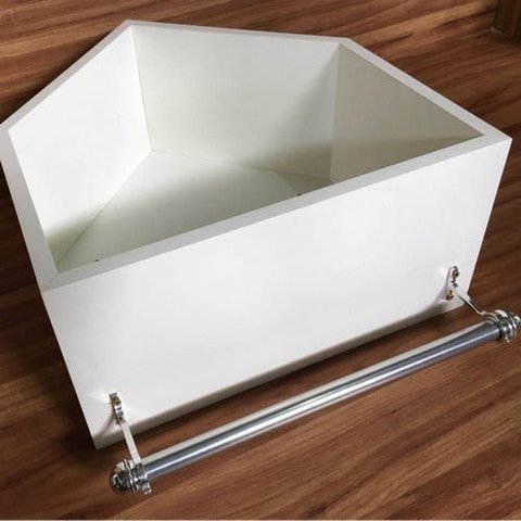 Nicho Em Formato De Casinha 1 Peça Com Fundo 40x45x15cm Bco