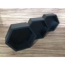 Ver imagem 4 de Nicho Hexagonal Colmeia Com Fundo Preto 6 Pç